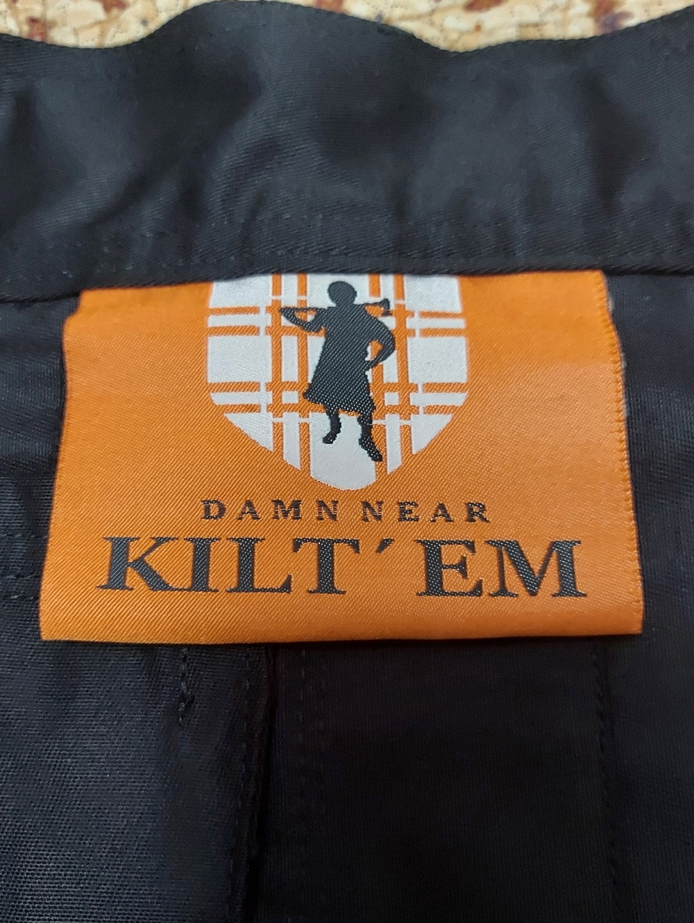 Damn Near Kilt' Em Sport Utility Kilt & Add On Leather Side Bag Black XXL - Picture 6 of 13